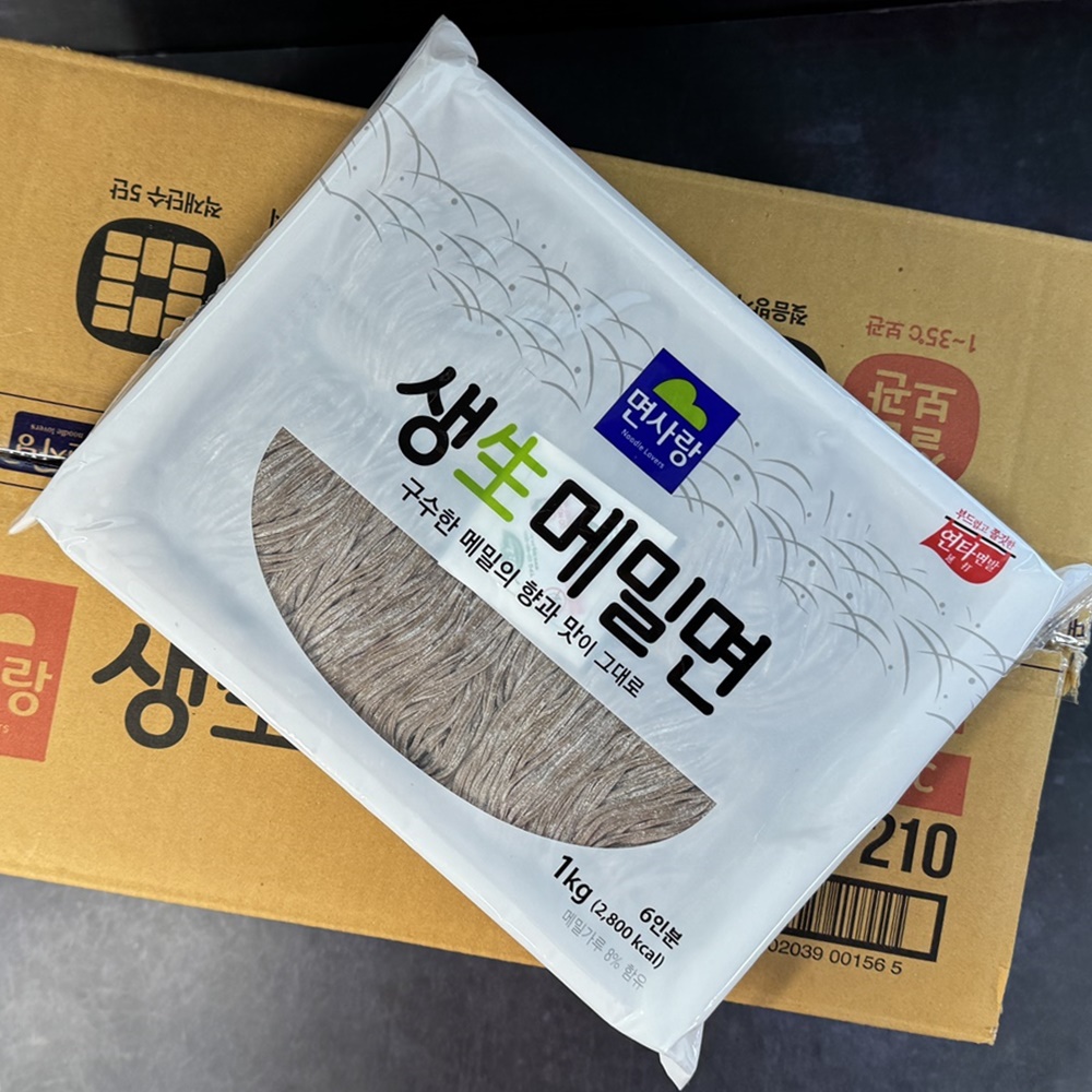 면사랑 생메밀면 메밀 모밀 소바면 메밀국수 생면 1kg, 10개 : 연주푸드