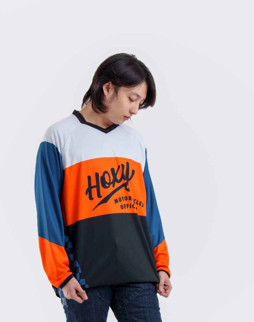 Hoxy 혹시모토 져지 티셔츠 클래식바이크 오프로드 저배기량 바이크의류 BOG : 9X-custom