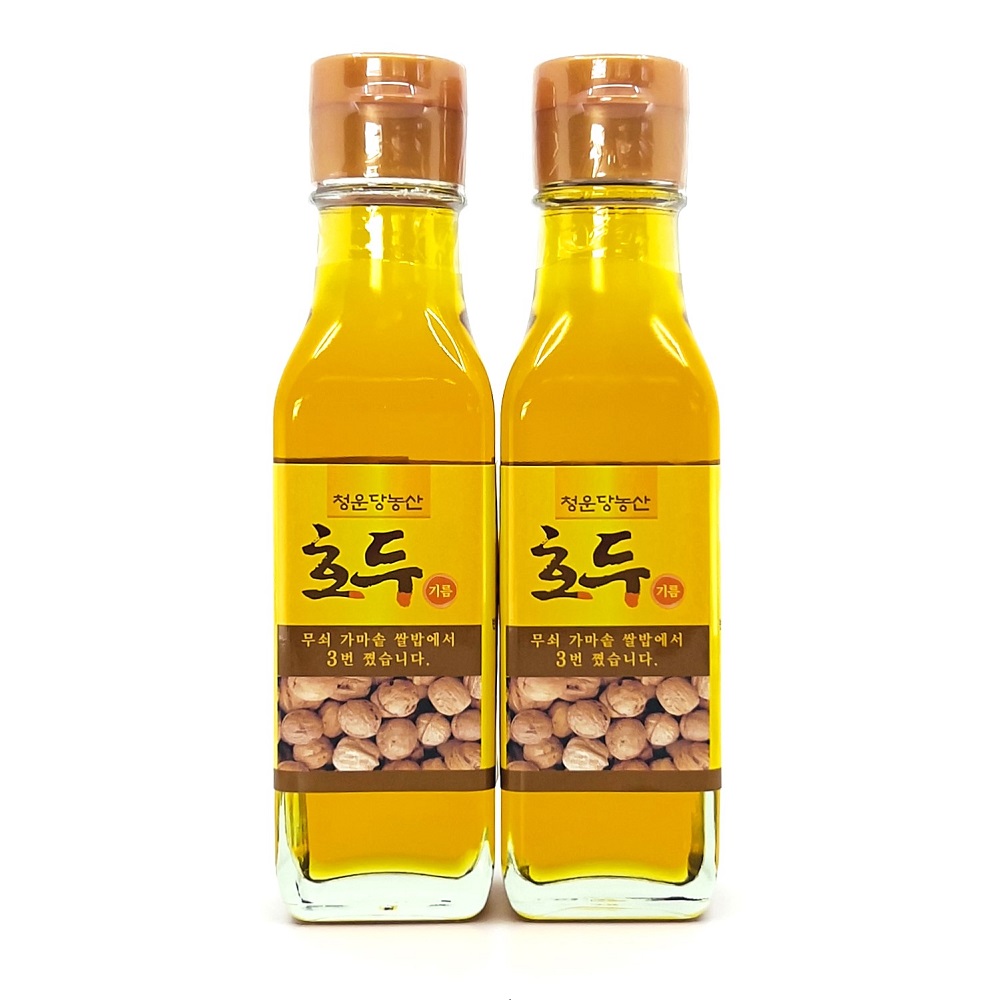 3회법제 호두기름120ml 2병 호두유 진액 호두오일 효능 : 청운웰빙
