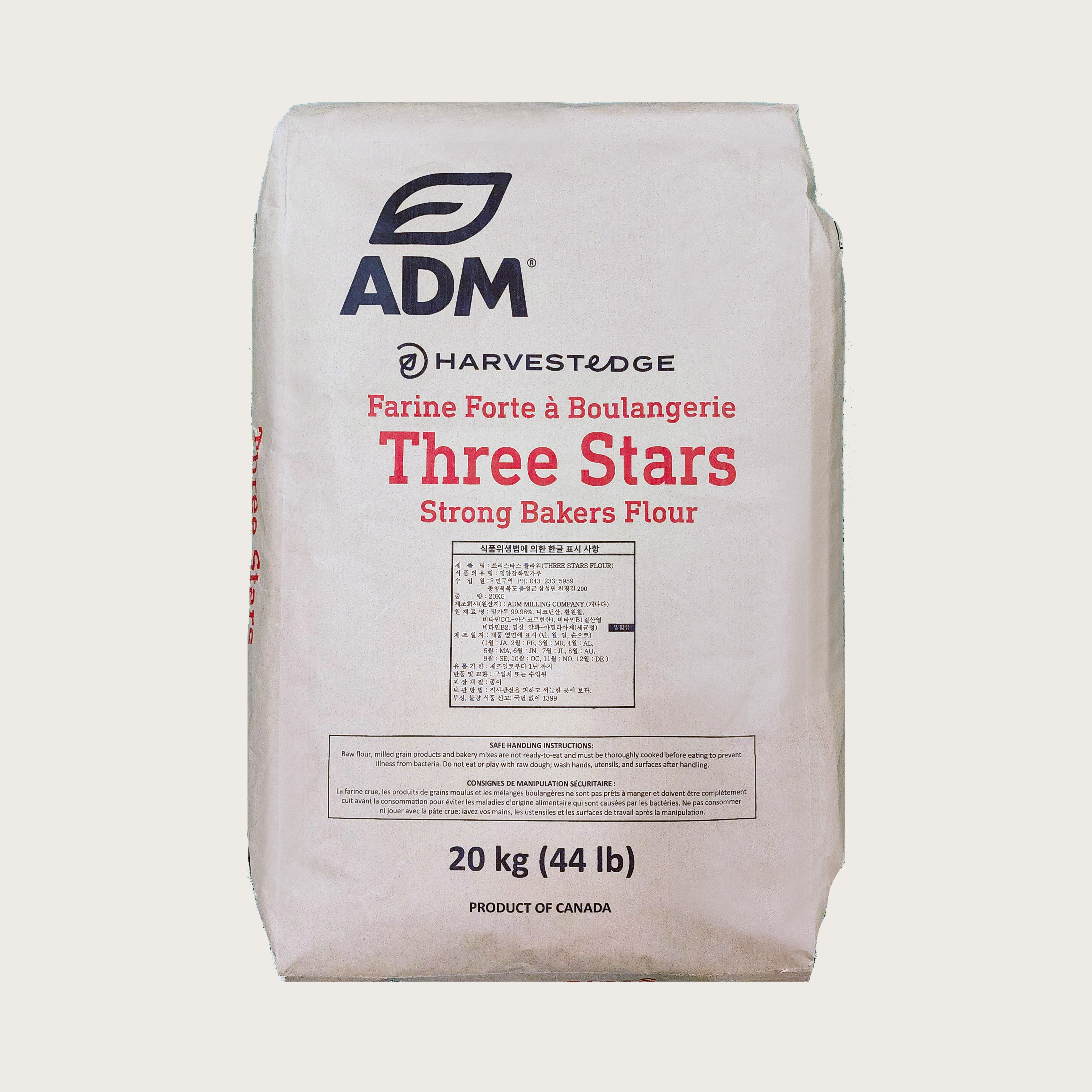 ADM 쓰리스타 강력 밀가루 20kg / 캐나다산 서부레드봄밀 : sm유통