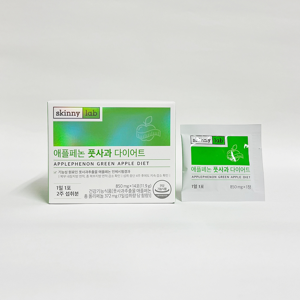스키니랩 애플페논 풋사과 다이어트 850mg x 14포 : 주식회사 산창비