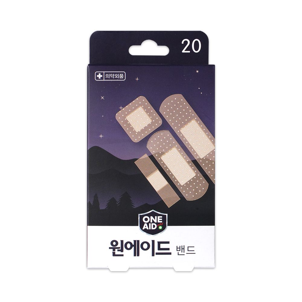[3M 납품사] 원에이드 밴드 혼합형 상처밴드 반창고 1박스 20개 : 그린헬스팜