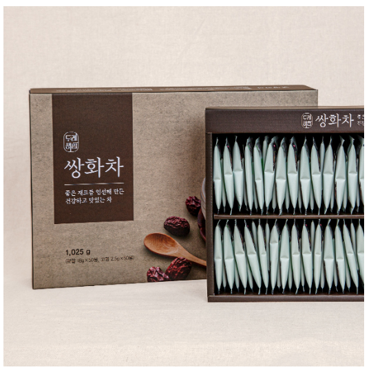 두레생협 쌍화차 (가루+견과고명X50포) 한약재 추출 한방차 : 넉넉한 생활