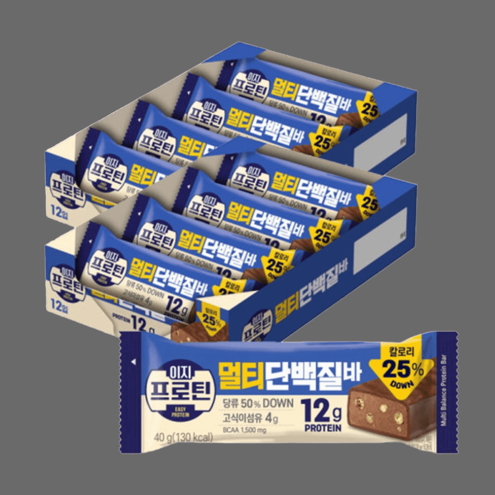 이지프로틴 멀티단백질바 대용량 40g x 12개입 식사대용 가벼운 밸런스 : 알랑스토리지