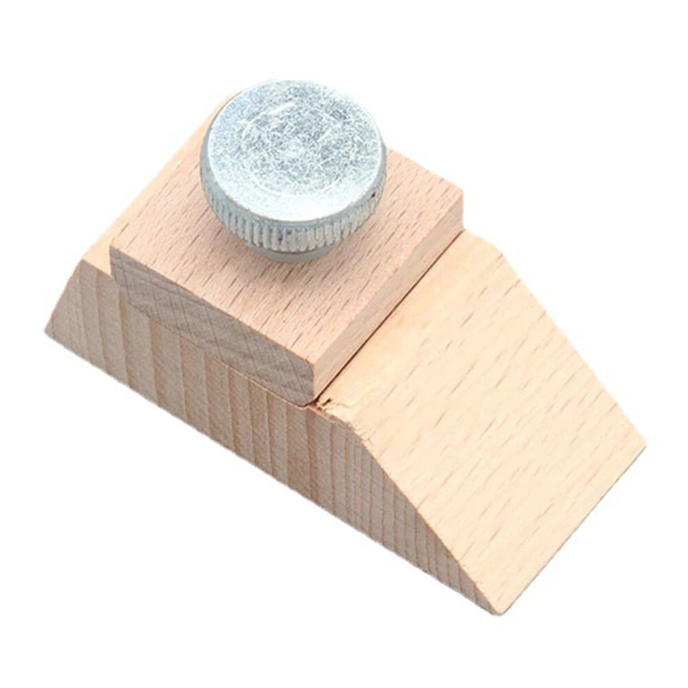 공예도구 DIY 가죽 공예 가장자리 도구 너도밤나무 블록 수제 내구성 나무 연삭 사포 트리트먼트 : 호호호컴퍼니