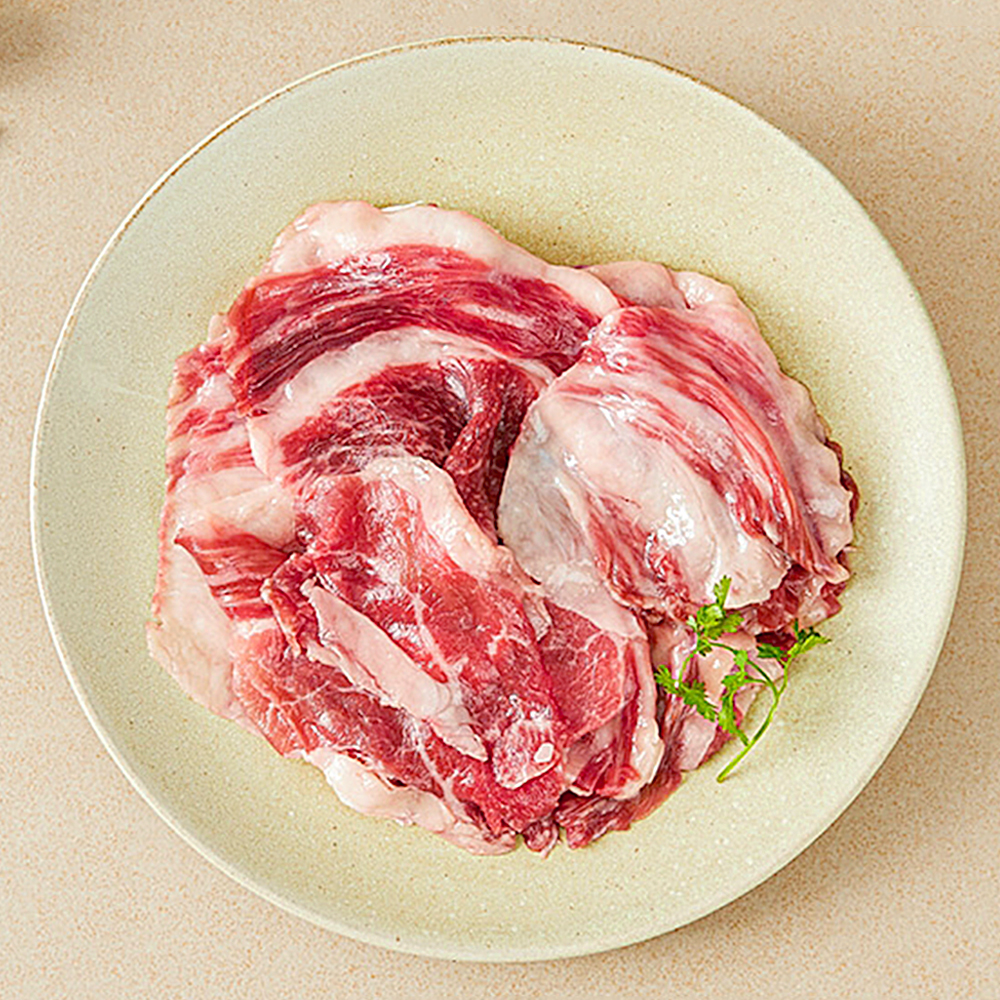 (200x2팩) 횡성한우 1등급 차돌박이 샤브샤브 (냉동) 400g : 대신육가공