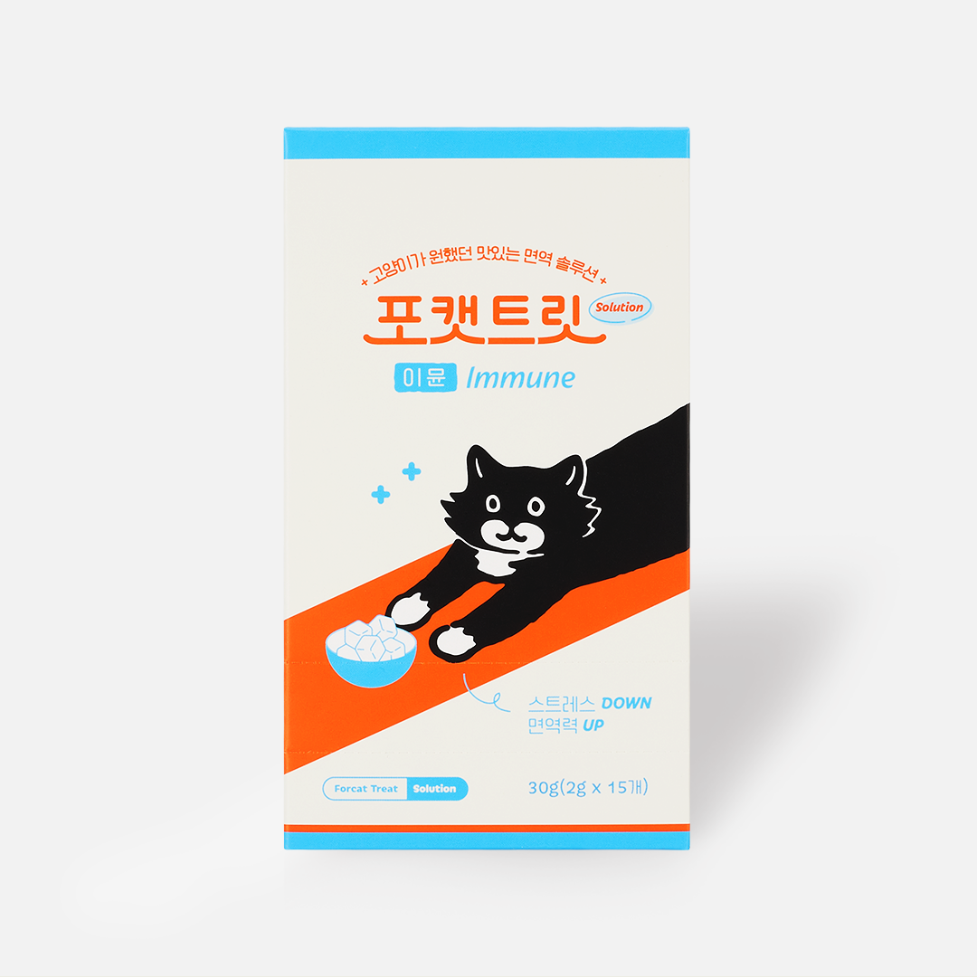닥터펠리스 포캣트릿 솔루션 면역(이뮨) 고양이 영양제 김명철 수의사 개발 : 더나은펫