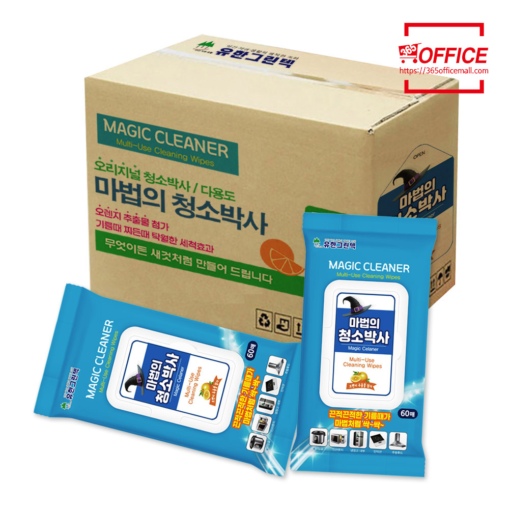 유한 마법의 청소박사 60매 (캡형) 1박스/30개입 : 365오피스몰