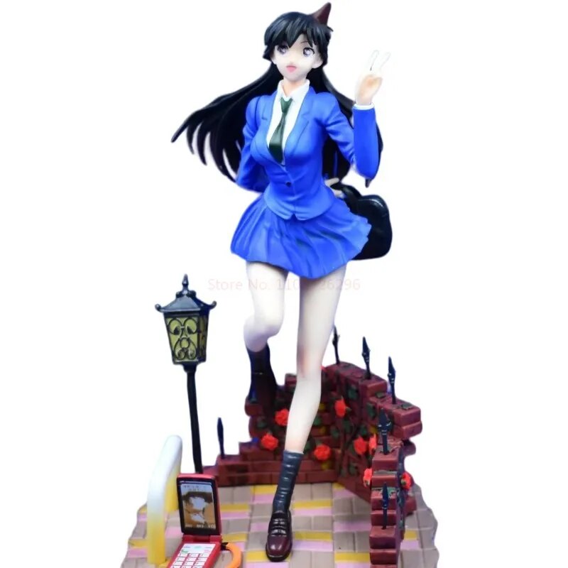 명탐정코난 명탐정 코난 애니메이션 피규어 장난감 Maoriland PVC 액션 미리 그려진 입상 데스크탑 장식 모델 생일 선물 24cm : 호호호컴퍼니