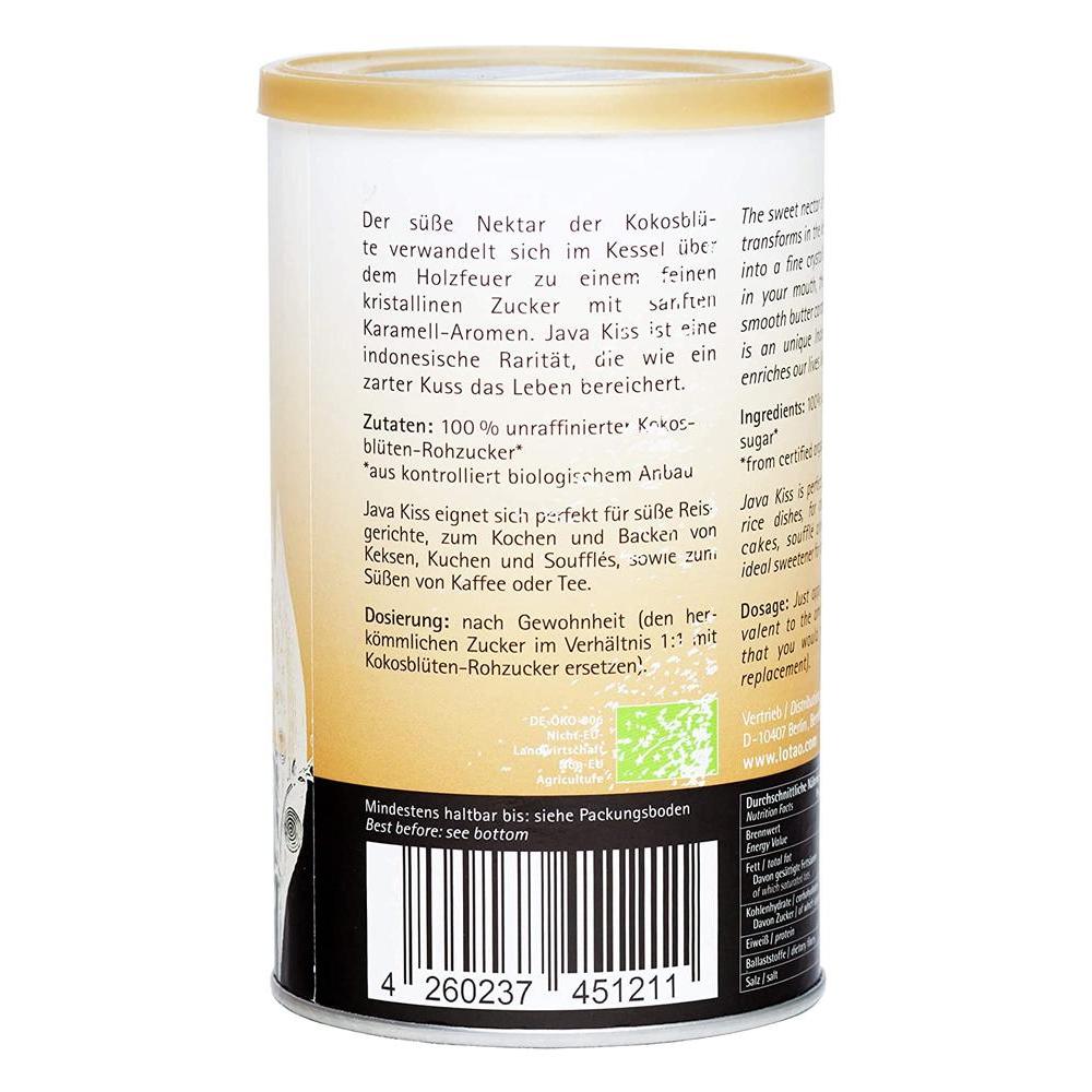 독일직구 로타오 자바 키스 코코넛 플라워 슈가 바이오(2x250g) - 소프트 캐러멜 아로마 - 100% 코코넛 플라워 원설탕: 베이킹, 요리, 차 - 비타민... 