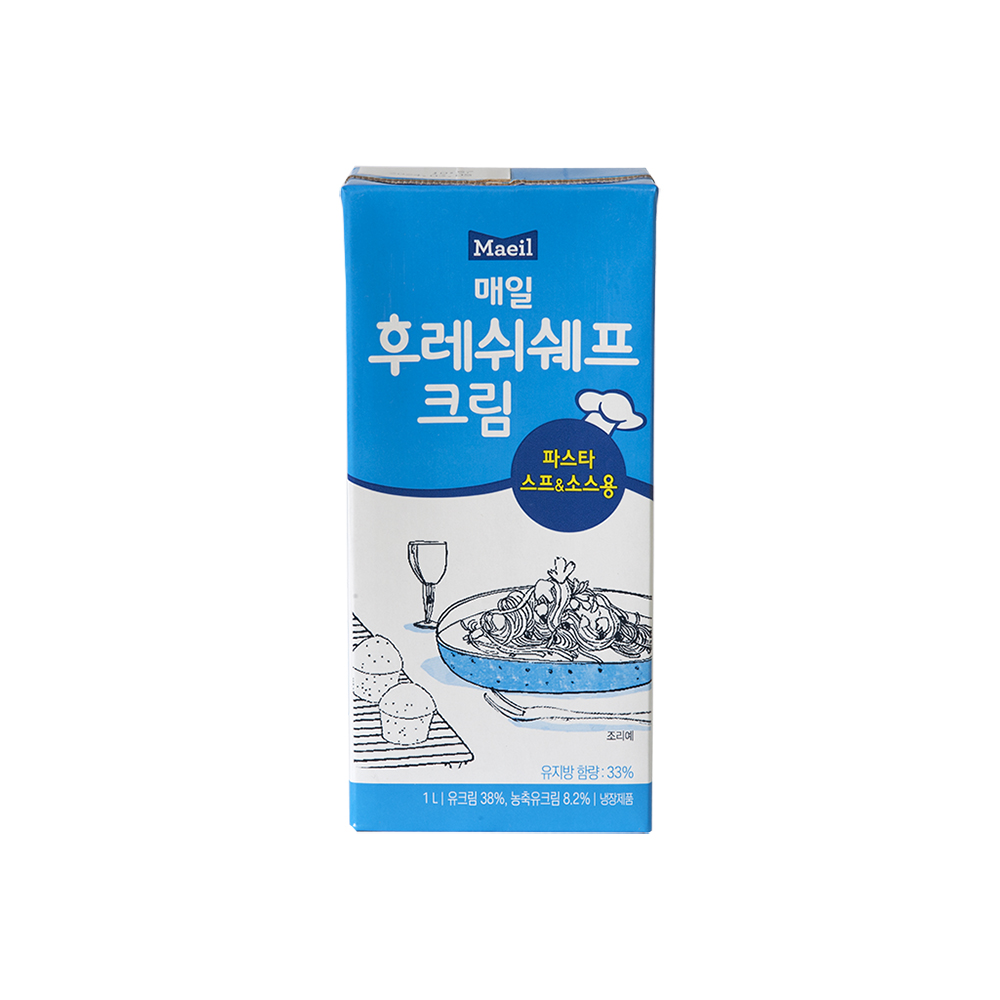 매일유업 후레쉬 쉐프크림 1L 파스타크림 소스용 스프용 아이스박스무료포장 : 씨에이치푸드몰