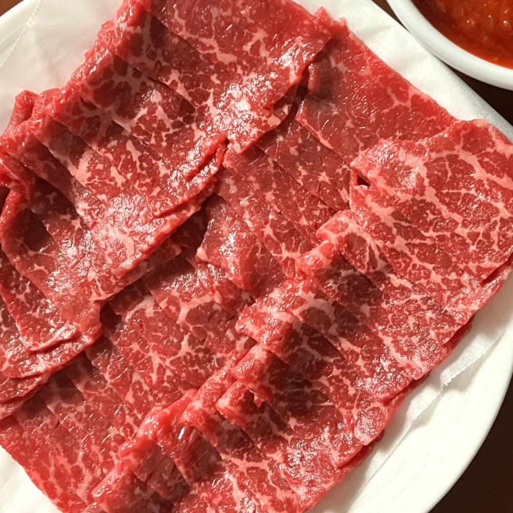 국내산 한우 육회 육사시미 생고기 쇠고기 200g 2인분 : 삼형제고기