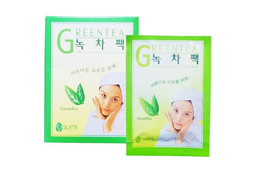 일회용 녹차팩 수미화장품 10g 20개 여행용 휴대용 : 여비네 가게