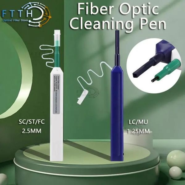 SC/FC/ST 2.5mm Fiber Optic Cleaning Pen LC/MU 1.25mm One-Click Cleaner Tools Optical C 1PC LC 1.25MM : 02대흥