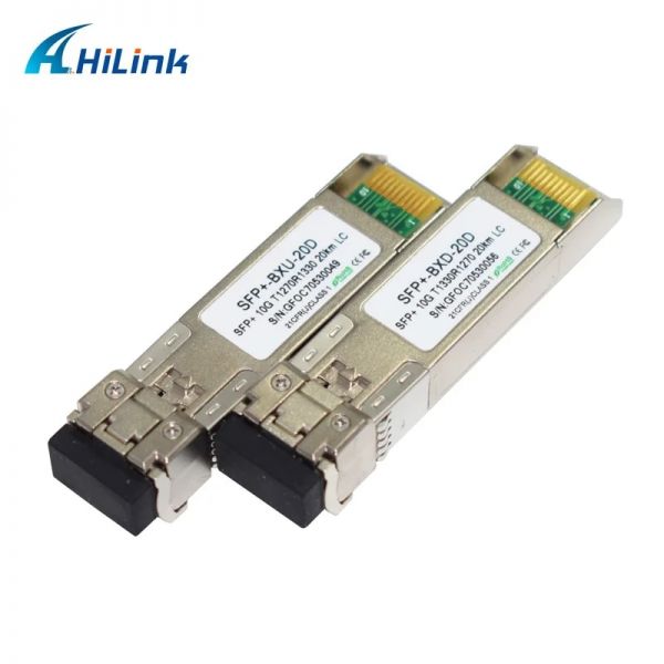 무료 배송!!! 단일 섬유 10G 미니 GBIC WDM BIDI SFP, DOM LC 심플렉스, 강력한 호환성, 1270nm, 1330nm, 60, 40, 2 1 Pair 10km : 02대흥
