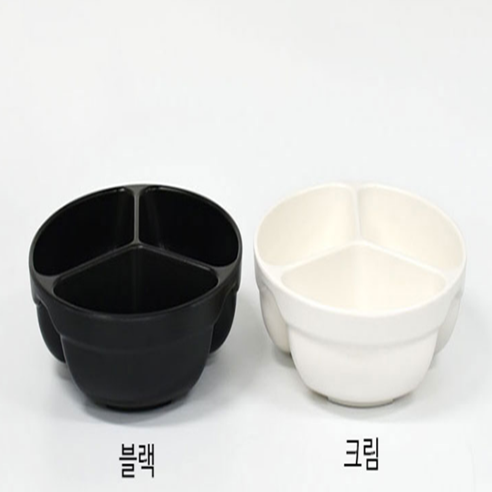 짬짜면그릇 반반 그릇 나눔 가벼운 접시 면기 : 리빙꾸러미
