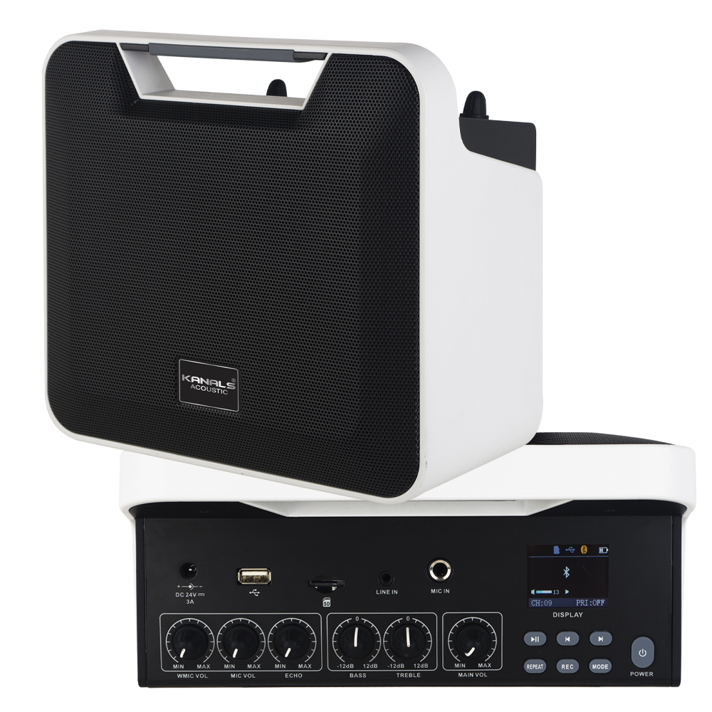 KANALS(카날스) AL-007R 포터블 강의전용 일체형 스피커 시스템 100W USB, SD, Bluetooth 내장 : 경진마스컴