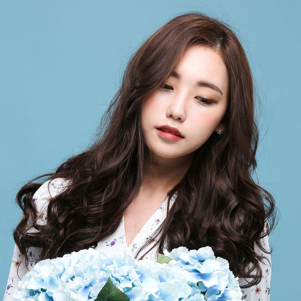 국산 붙임머리 가발 러블리펌 피스 4세트 50cm 헤어 스타일 부분 똑딱이 패션 긴머리 웨이브 셀프 : 오네몰로