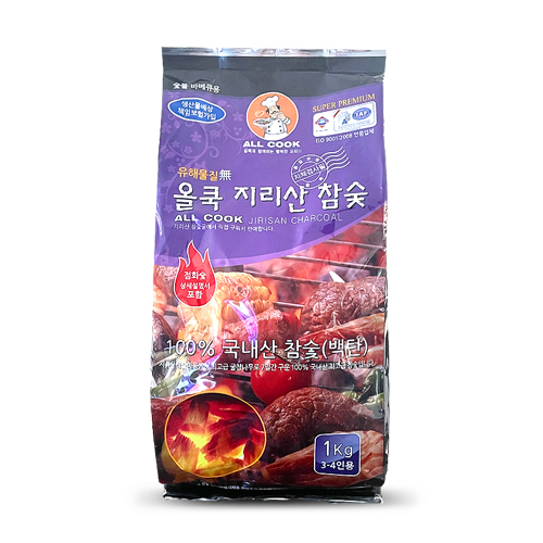 올쿡 지리산 참숯 1kg : 올쿡 태형산업