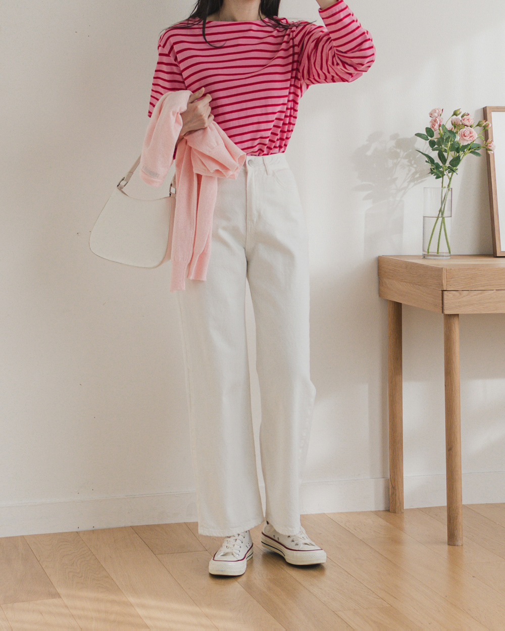 [마콜]데일리 세미 바지 와이드 일자 파스텔 팬츠 : 마마콜렉션