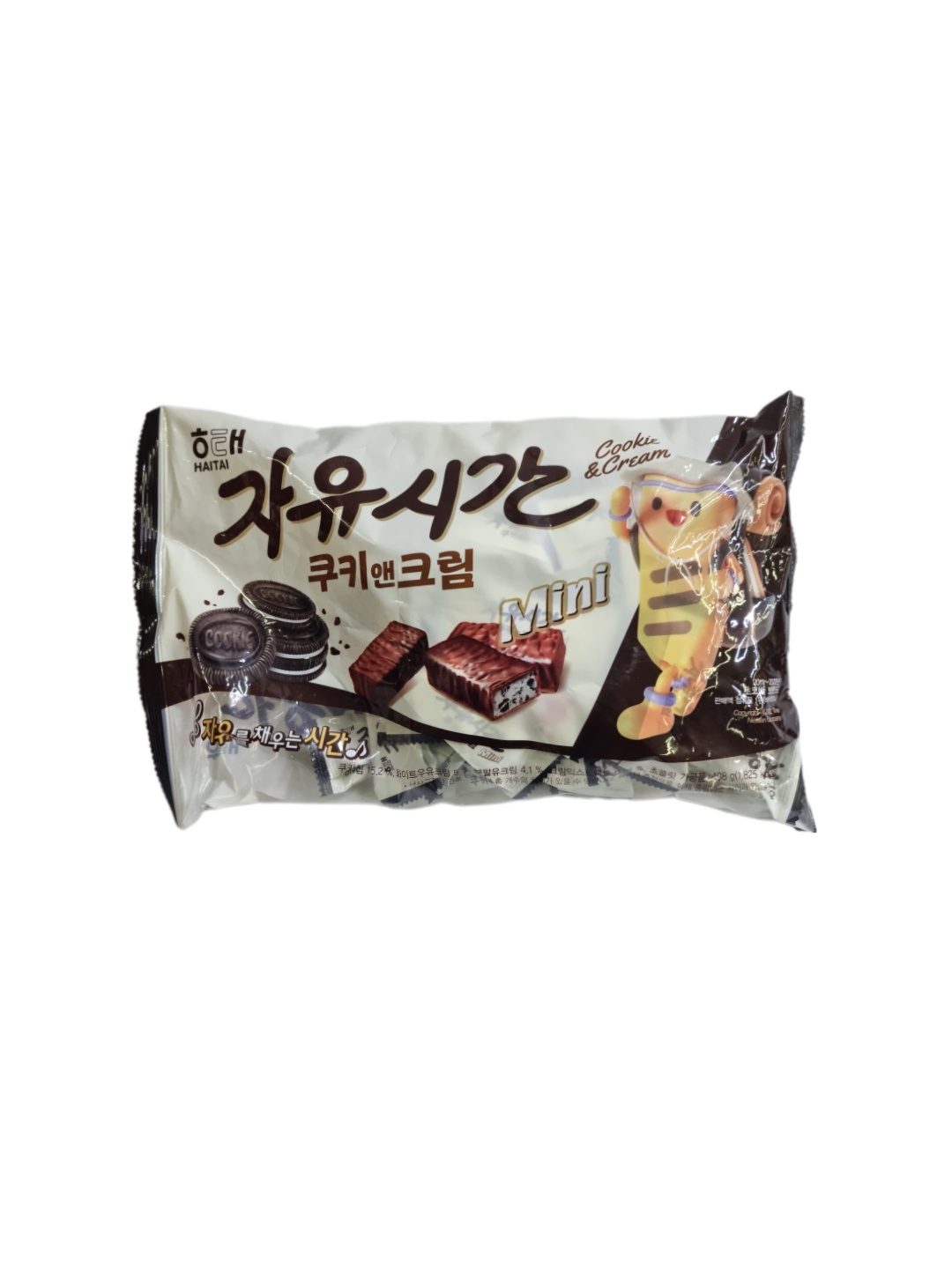 해태 자유시간 미니 쿠키앤크림, 408g, 1개 : 세계로유통