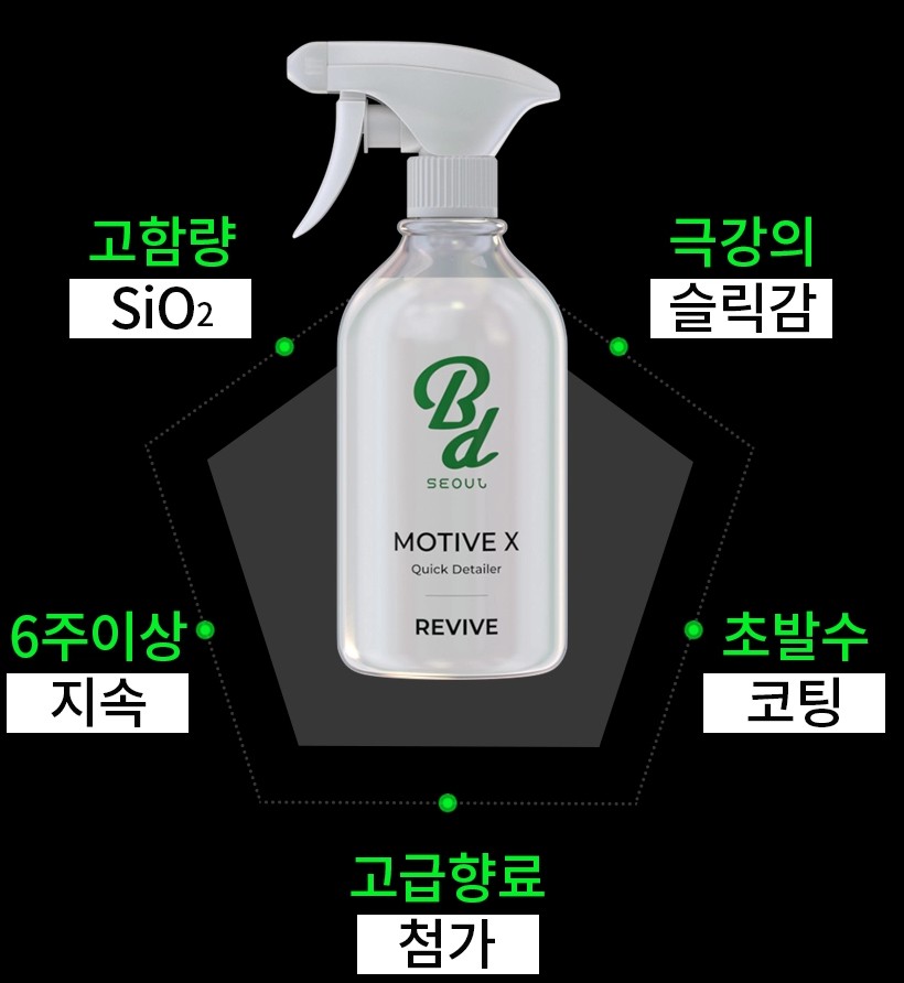바운드서울 퀵디테일러 모티브엑스 차량용 광택코팅제 500ml : 프로바이드