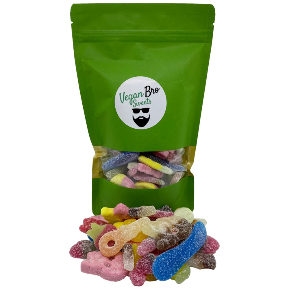 Vegan Bro SWEETS 빅백 사워 - 500g 비건 과일 젤리 : KISA mall