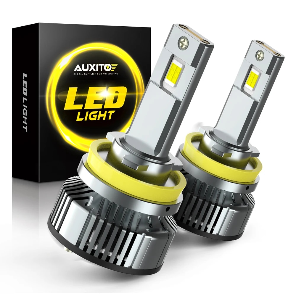 AUXITO 매우 밝은 LED Canbus 360 헤드라이트 전구 9012 HIR2 H13 LED 헤드라이트 자동 램프 2x 25000LM H11 H8 H9 9005 HB3... 