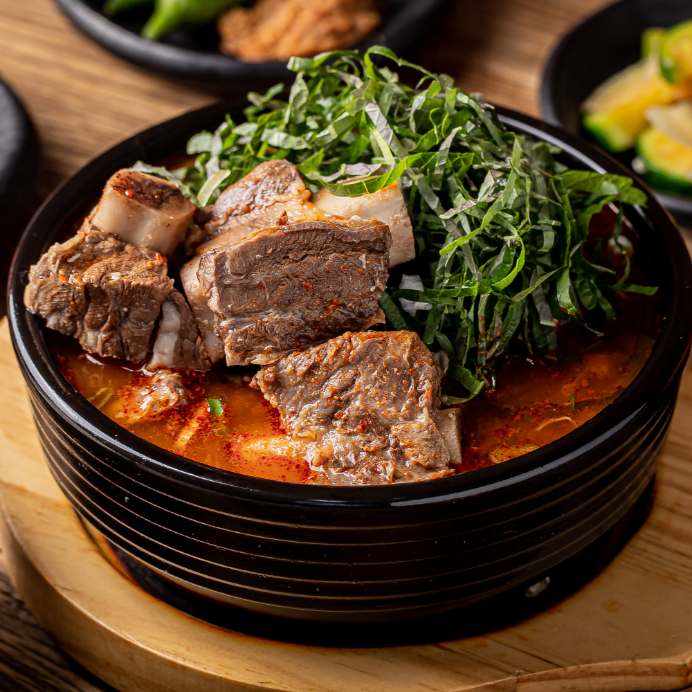 [부자갈비탕] 집들이 홈파티 술안주 캠핑 음식 육개장 갈비육개장 밀키트 맛집 2인분 4팩 : 부자갈비탕