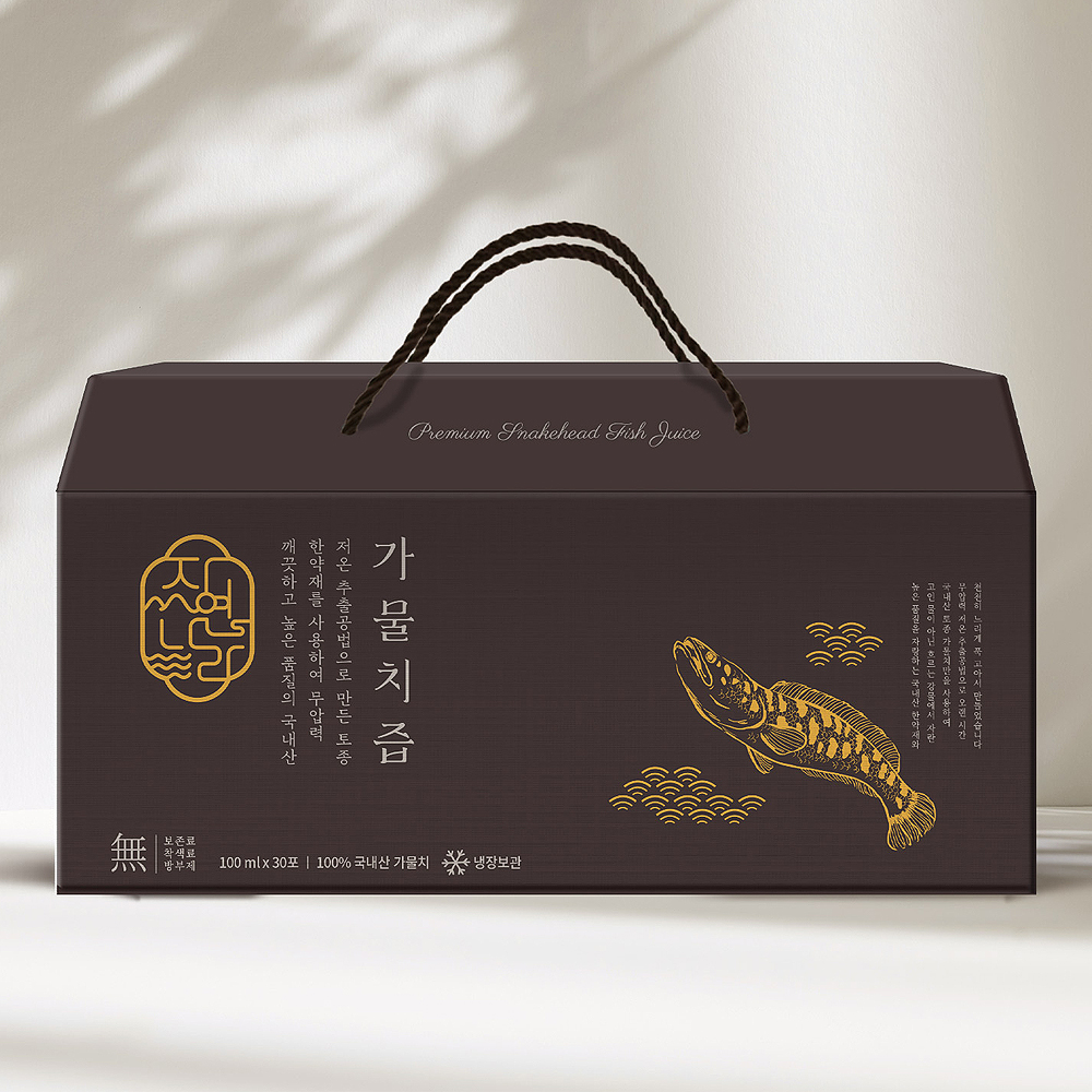 국내 자연산 토종 가물치즙 / 가물치곰 100ml x 30포 : 자연나라다슬기