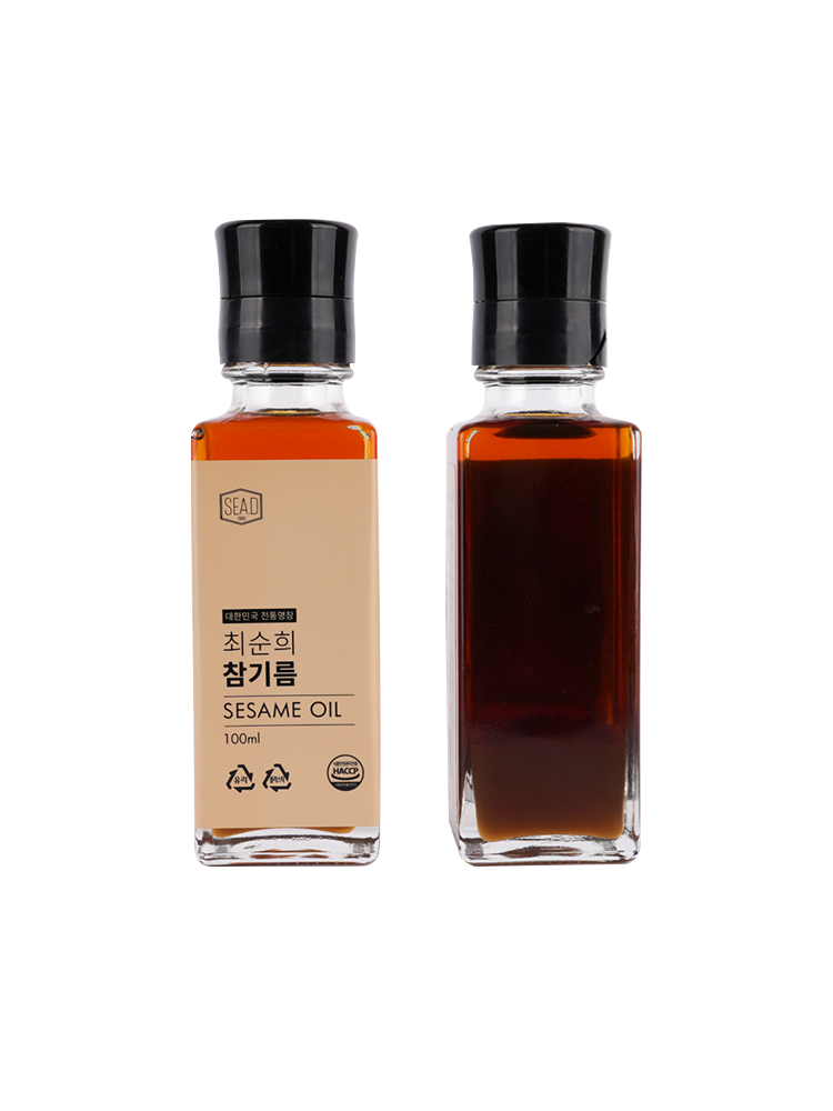 대한민국 전통명장 최순희 참기름 100ml : 씨드 기장미역
