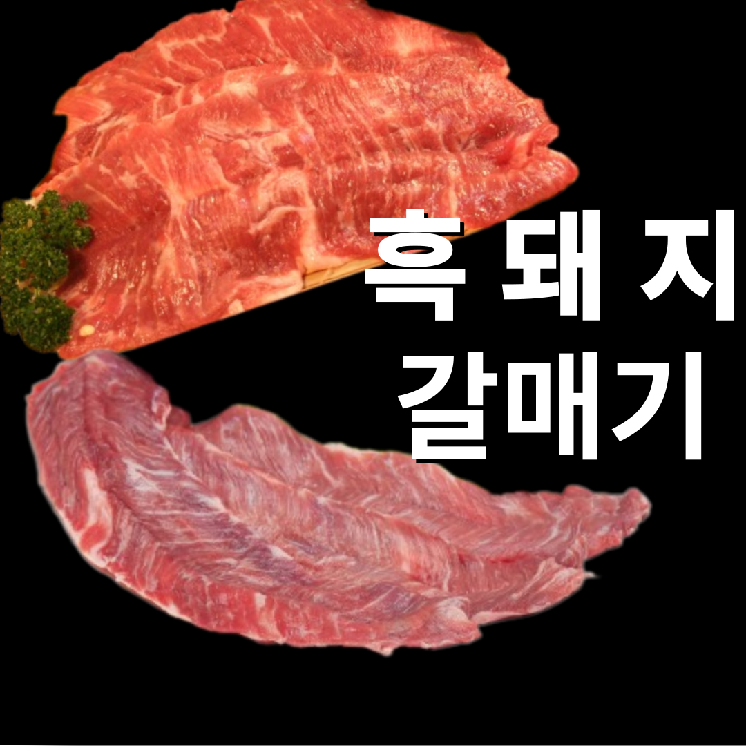 고기도예 지리산흑돼지 흑돼지 오겹살 목살 앞다리살 후지 갈비 등갈비 갈매기 가브리 사태 : 고기도예