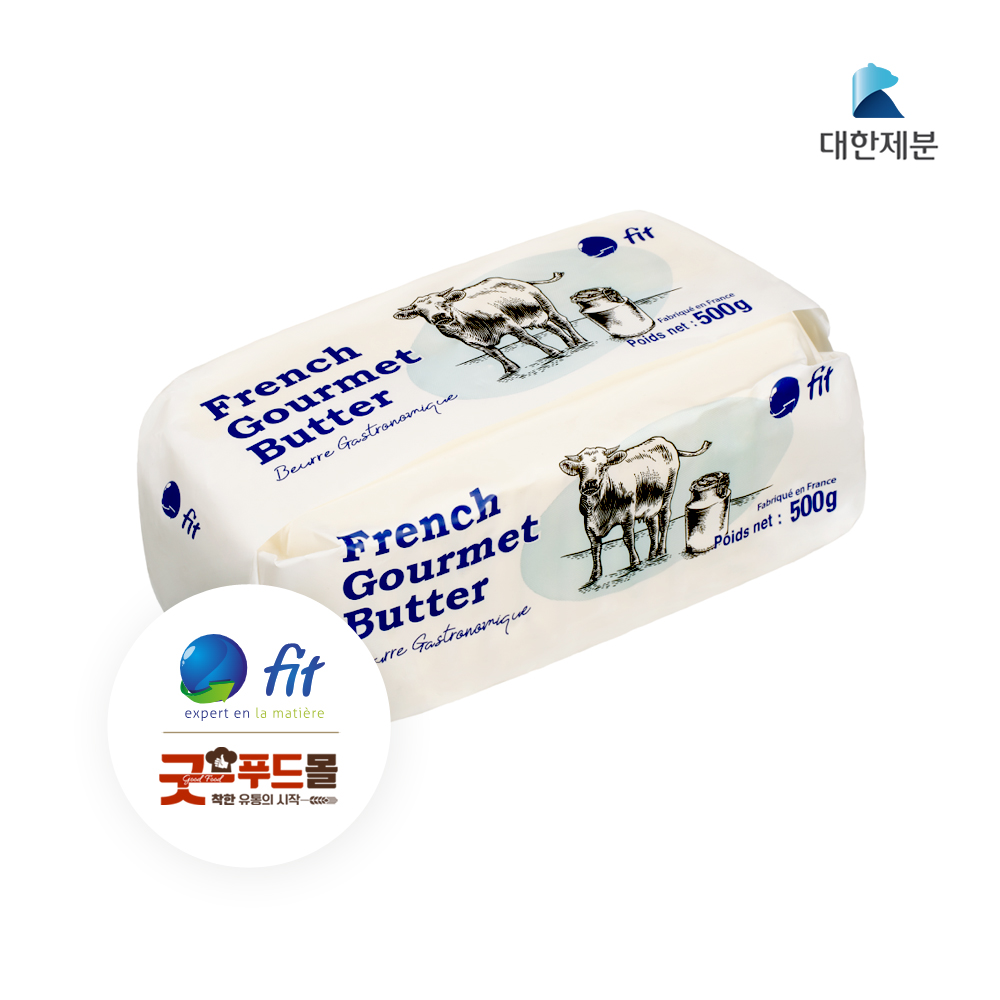FIT 피트 고메 버터 500g 프랑스 발효 핏버터 소분제품 : 굿푸드몰