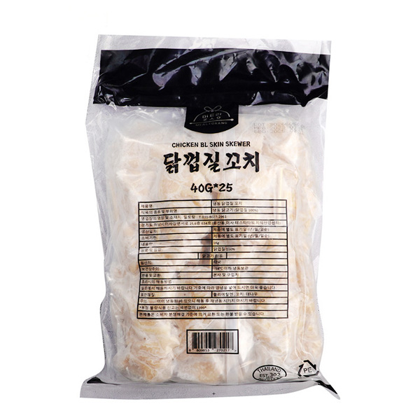 단짠예찬 닭껍질 꼬치 1kg(40gx25개) : 예찬닷컴