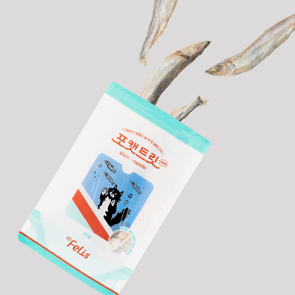 미야옹철 포캣트릿 열빙어 고양이 동결건조 간식 25g 김명철 수의사 : Hey Petz