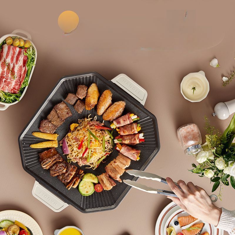 전기그릴 전기후라이팬 멀티 바비큐 불판 직화 가정용 와이드 : 포커스셀링