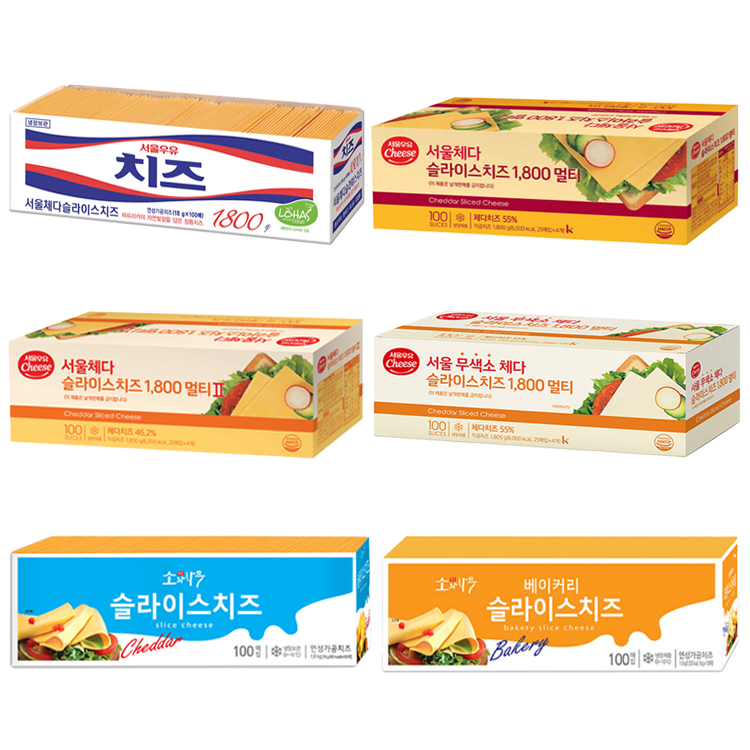 동원 소와나무 체다 슬라이스 치즈 1.8kg (100장) 외 5종 업소용 치즈 : 주식회사 이마음커머스