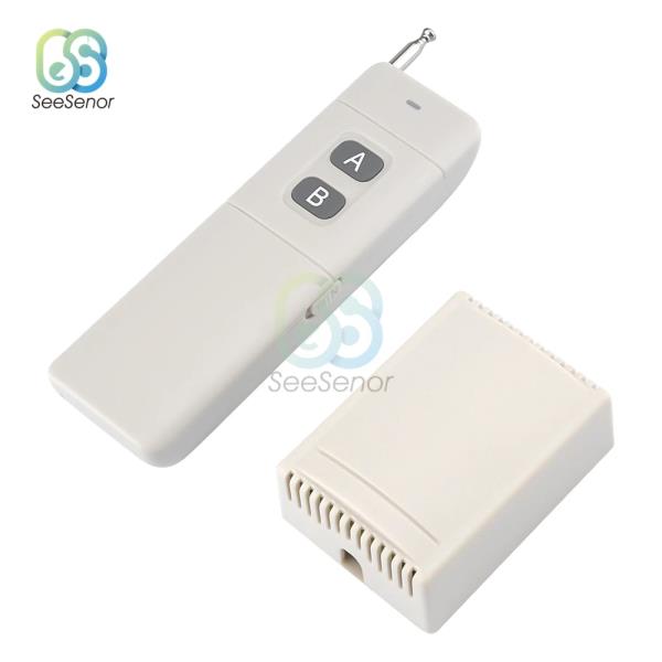 장거리 RF 무선 원격 제어 스위치, 릴레이 수신기 DC 12V, 315MHz, 4000m : 사오네트웍스