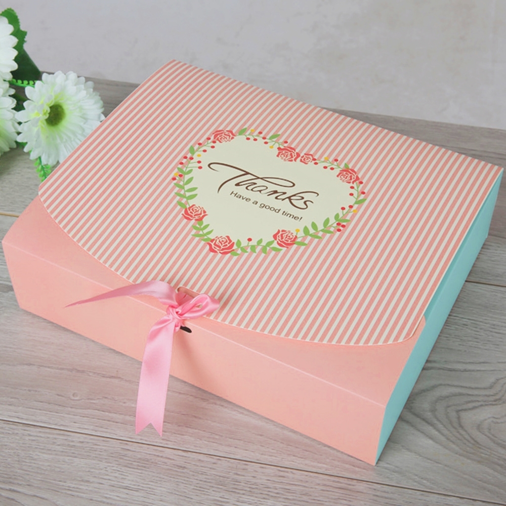 리본 선물 상자 박스31x25cm 10개 : 병진상회