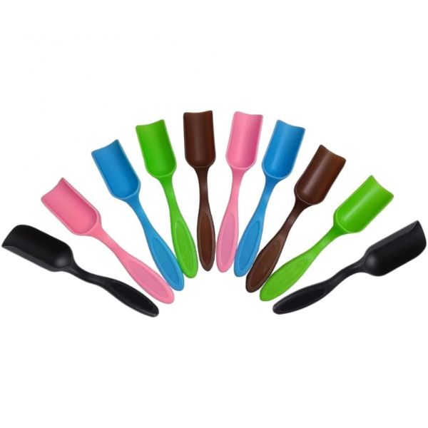 NINGDAN 10pcs 미니삽 플라스틱 미니 가드닝 삽 스푼 흙스쿱 다육식물 화분용 재배파기 이식도구 다육 모래스쿱커피콩우유가루스쿱... 
