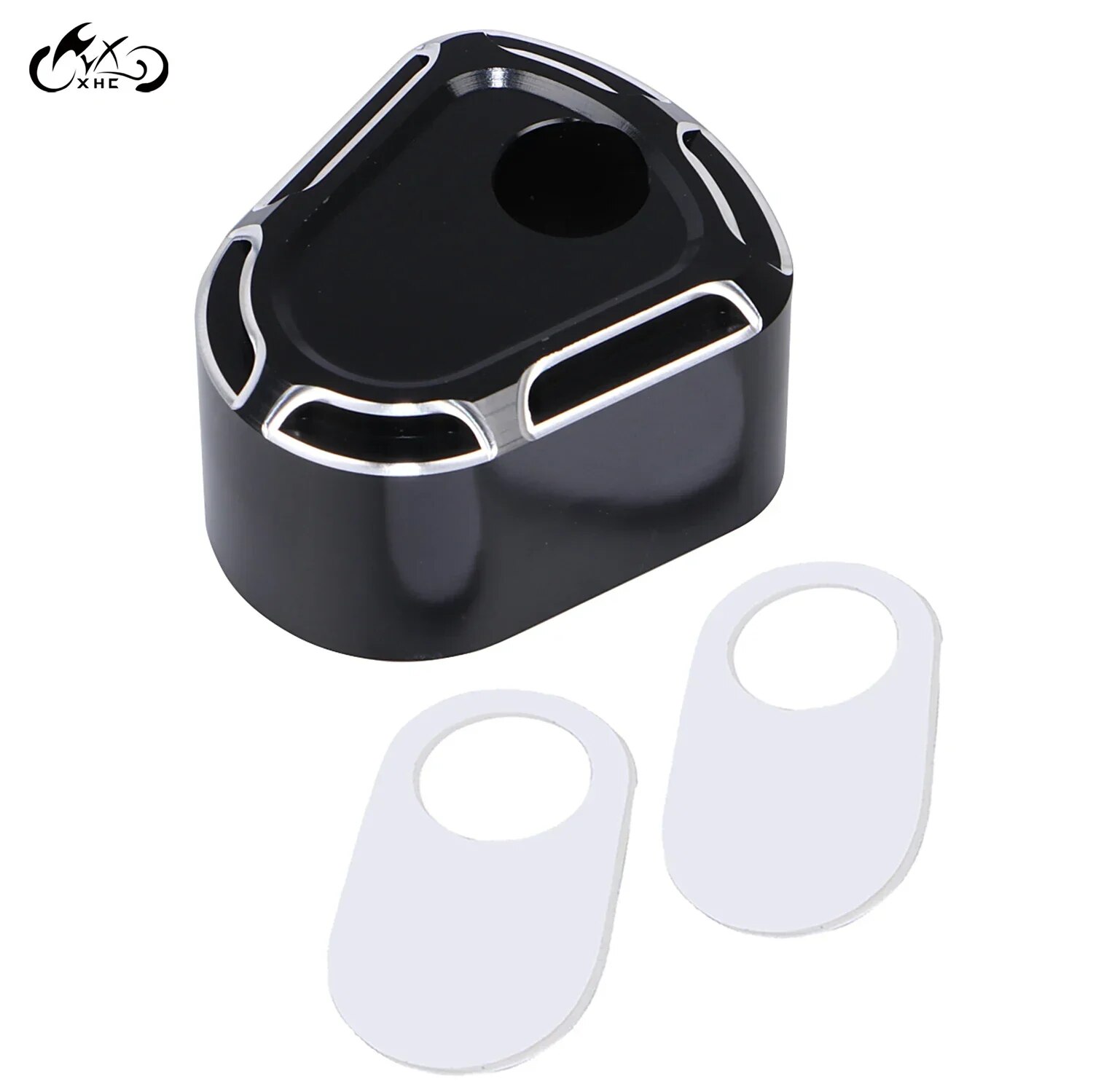 오토바이 블랙 점화 스위치 커버 CNC 컷 할리 투잉 일렉트라 글라이드 로드 킹 FLT FLTR EFI FLTRI FLHT 19932006 : 다유스토리21