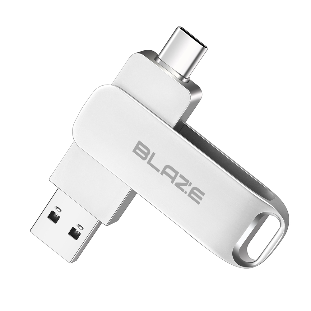 블레이즈 USB 메모리 C타입 usb 듀얼 64기가 스마트폰 핸드폰 아연 합금 : 케이블레이즈