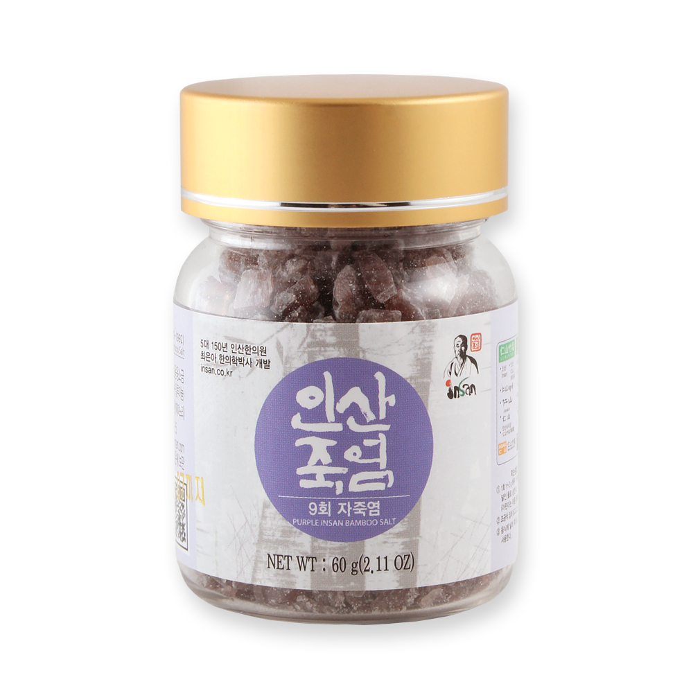 인산죽염 인삼죽염 소금 고체 60g + 용기포함 : 메디컬세븐