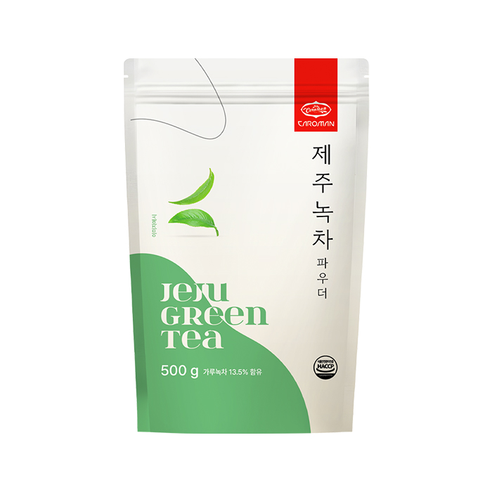 까로망 제주녹차 라떼 파우더 500g 그린티 분말 : 커피공장517