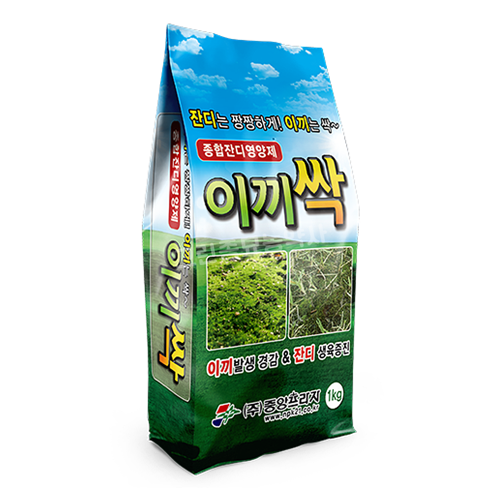 이끼싹 1kg 중앙프라자 잔디 비료 잔디영양제 이끼제거 산소 장해 생육 : 허수아비정원