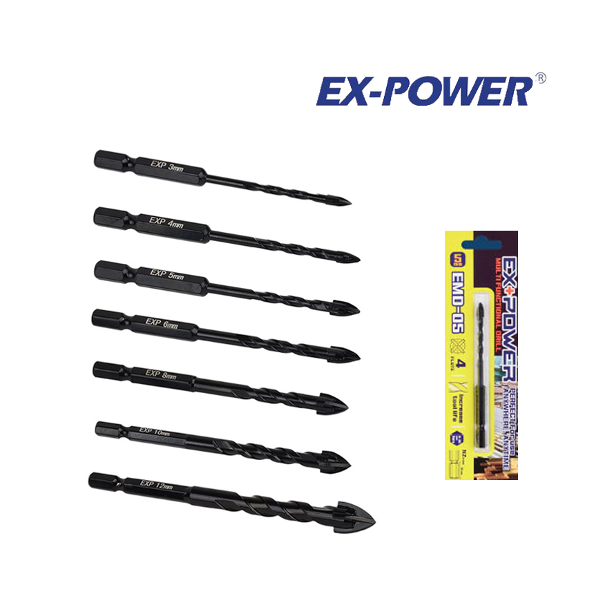 EXP 만능 드릴 비트 3mm EMD-03 목재 타일 유리 : 와이더블유스토어
