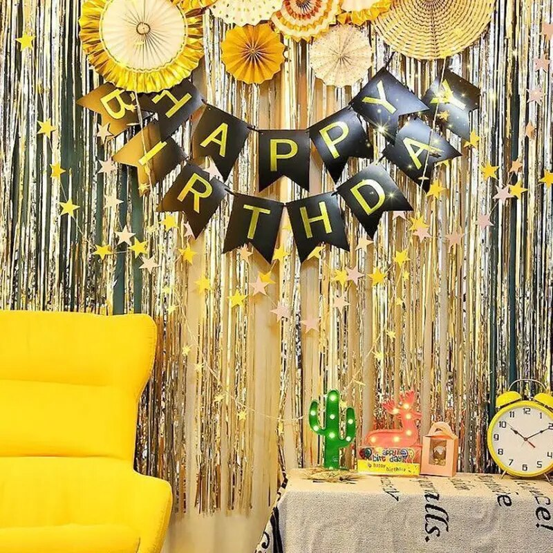 홀로그램 배경 크리스마스 기념일 생일 글리터 반짝이 골드 벽장식 브라이덜샤워 이벤트 : 보라별3