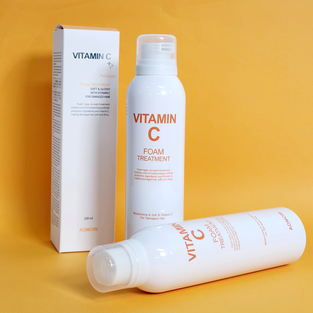 [아오모리] 비타민 C 폼 트리트먼트 200ml 헹궈내지 않는 폼타입 트리트먼트 : 헤어매니져