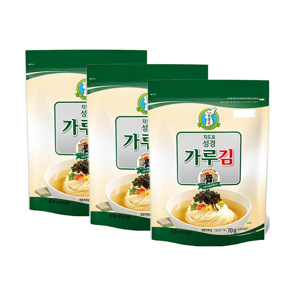 [성경김본사] 재래 김가루 70g, 3개 : 주식회사 성경식품