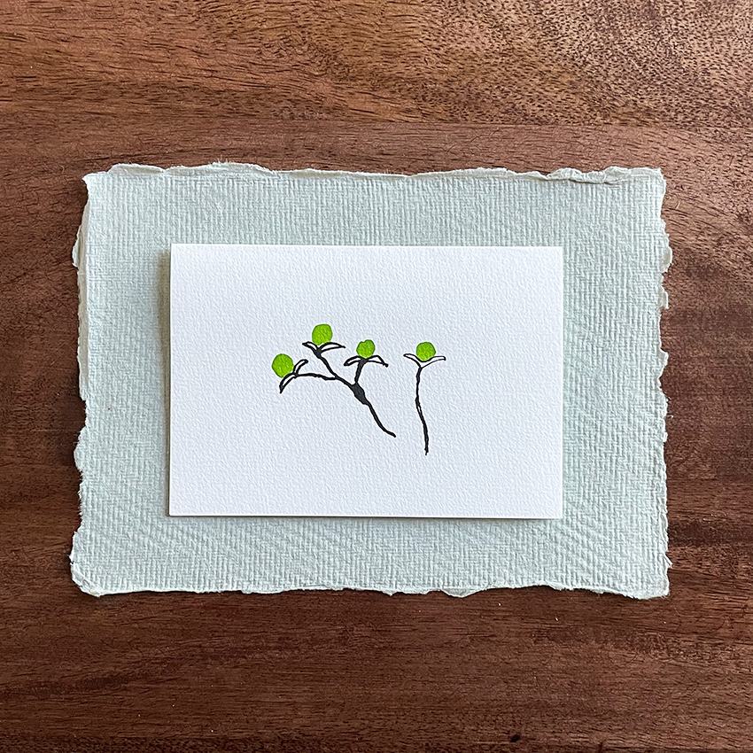 [POSTCARD] Petite Fleur card_Cotton (쁘띠 플레르 카드_꼬똥) : 아뜰리에 에트르